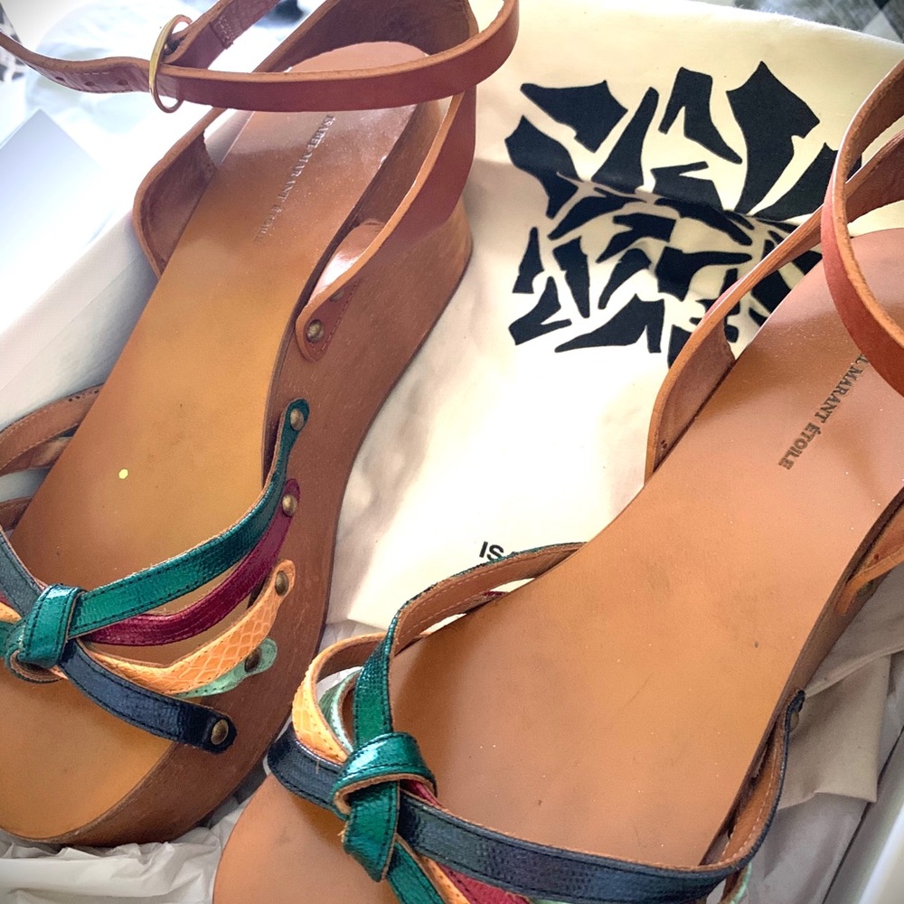 ISABEL MARANT. Leather Platforms! - Picture 6 of 7